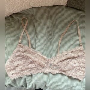 Coobie Lace Bralette in Light Pink, Size L